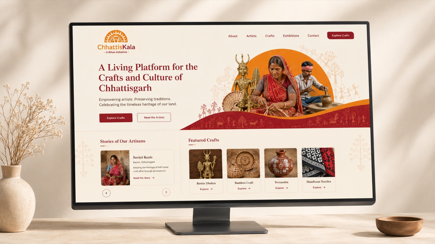 Chhattiskala website landing page