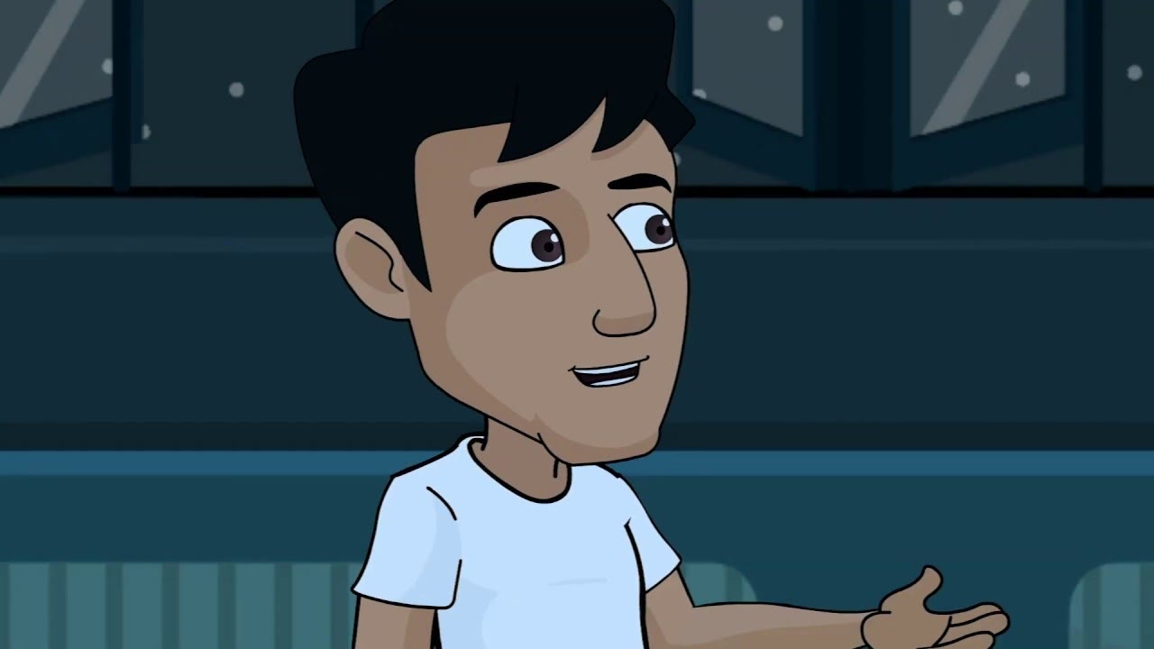 Animated character from the family planning method counselling film
