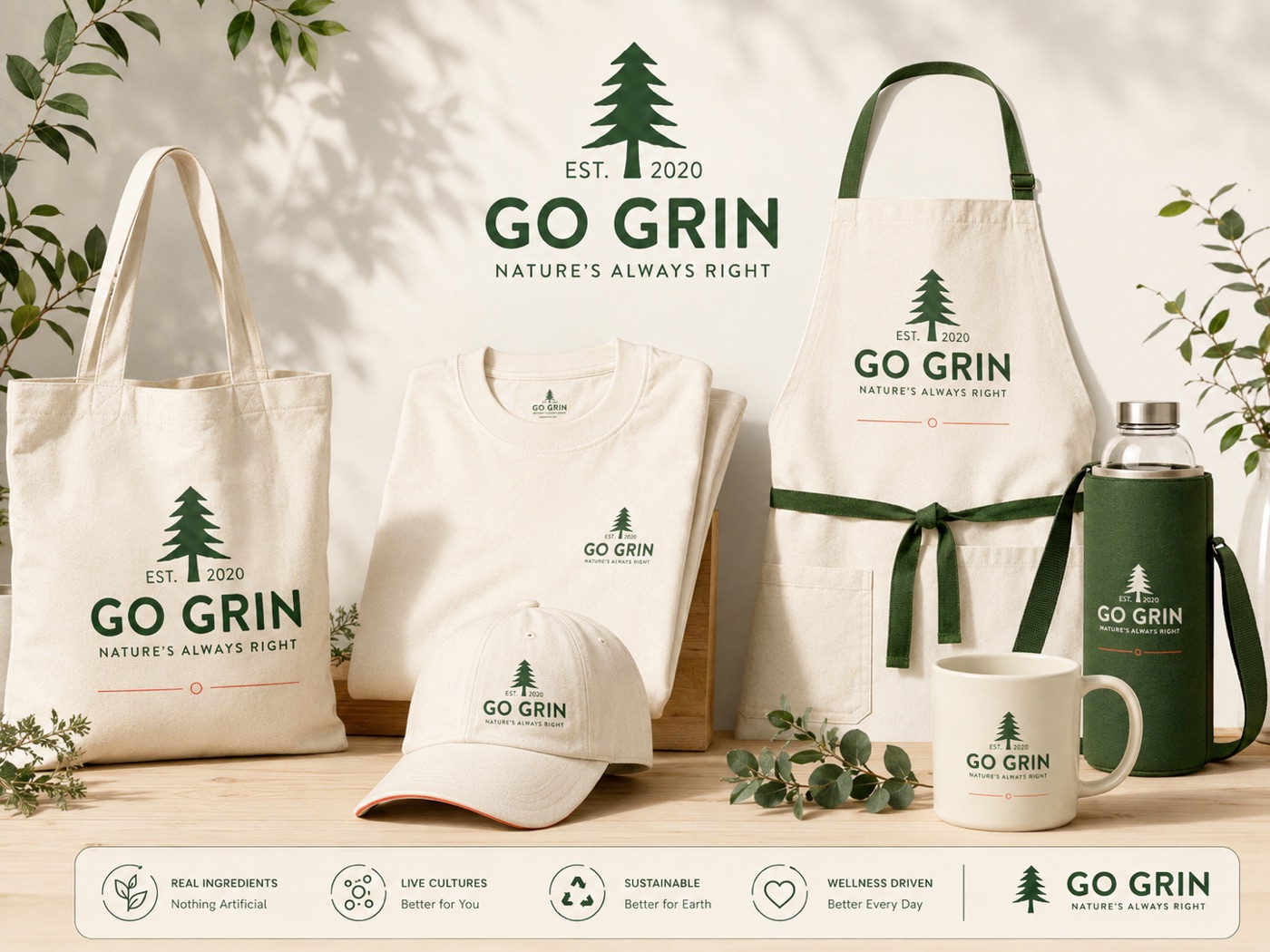 Go Grin merchandise set