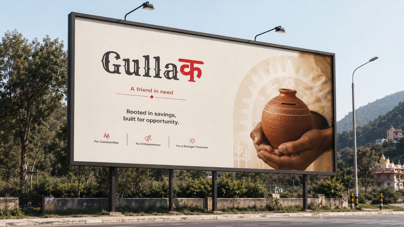 Gullak outdoor billboard: rooted in savings, built for opportunity