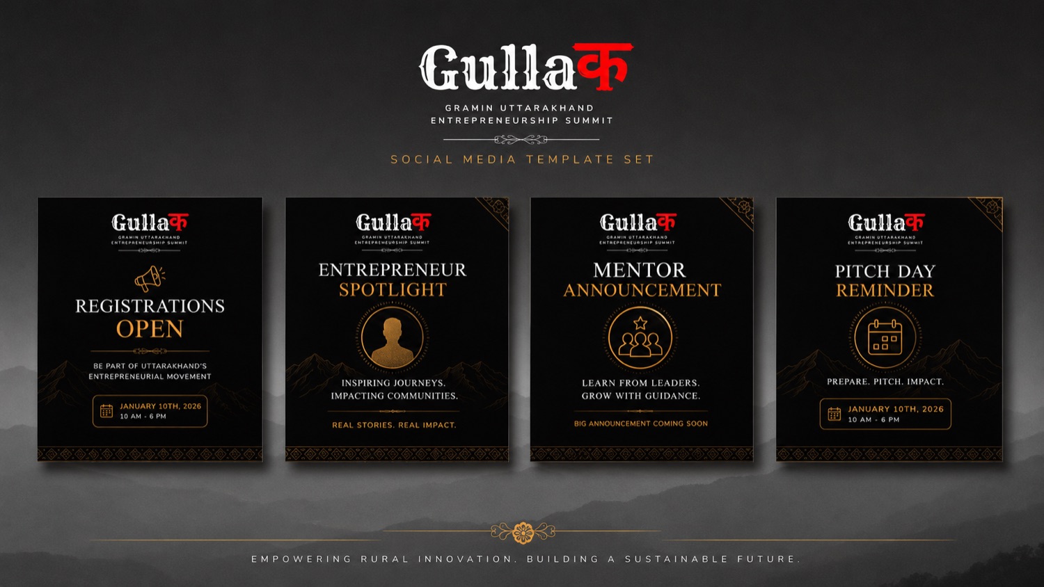 Gullak social media template set