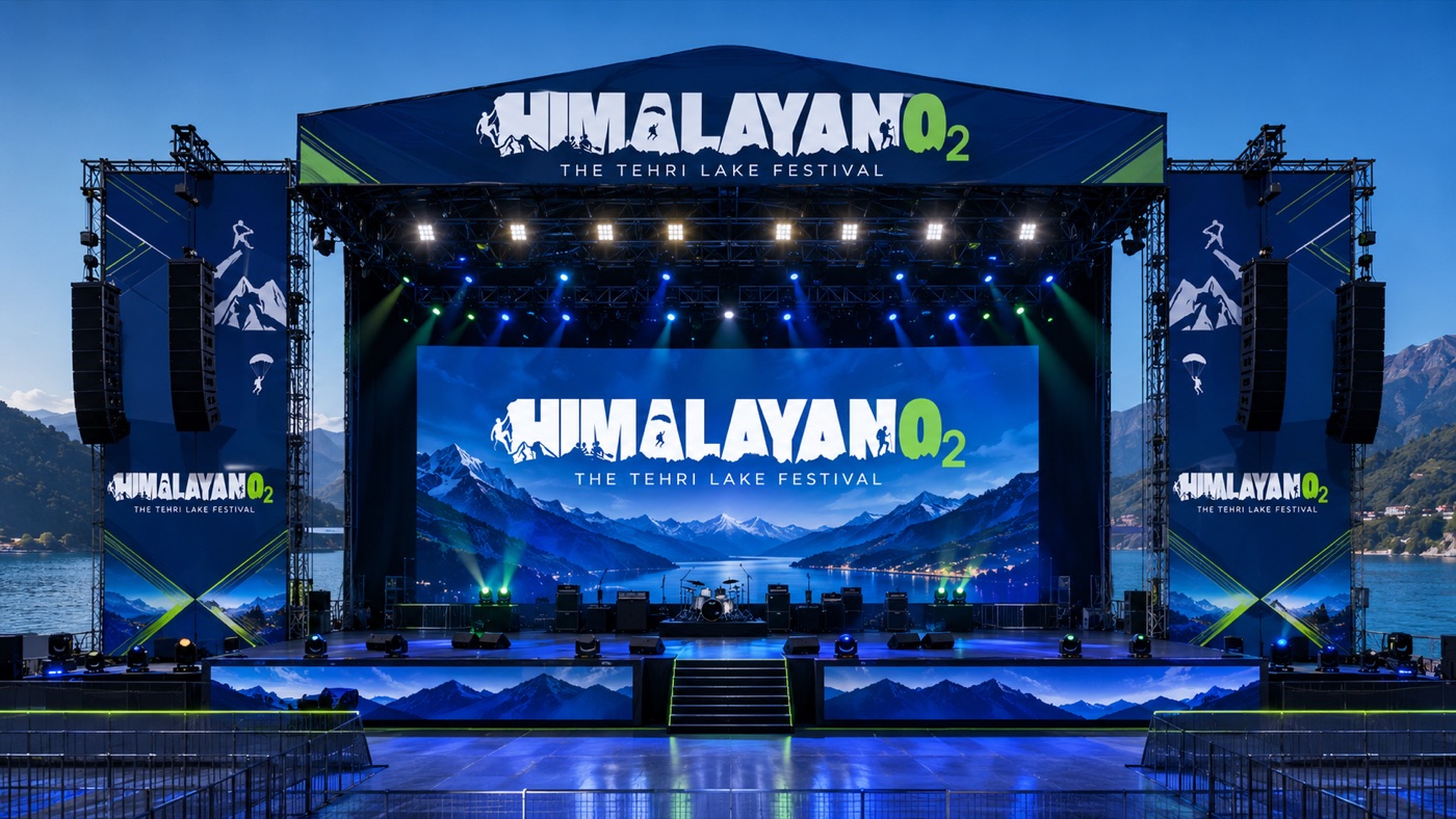 Himalayan O2 concert stage design