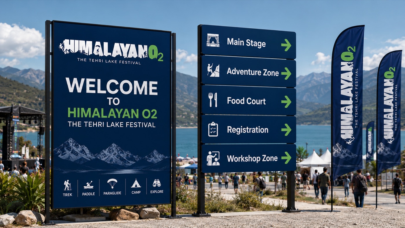 Himalayan O2 site signage set