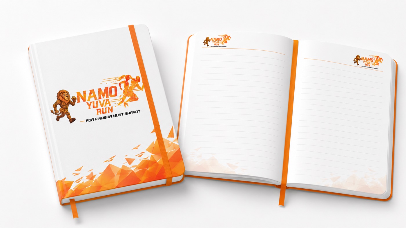 NaMo Yuva Run notebook merchandise