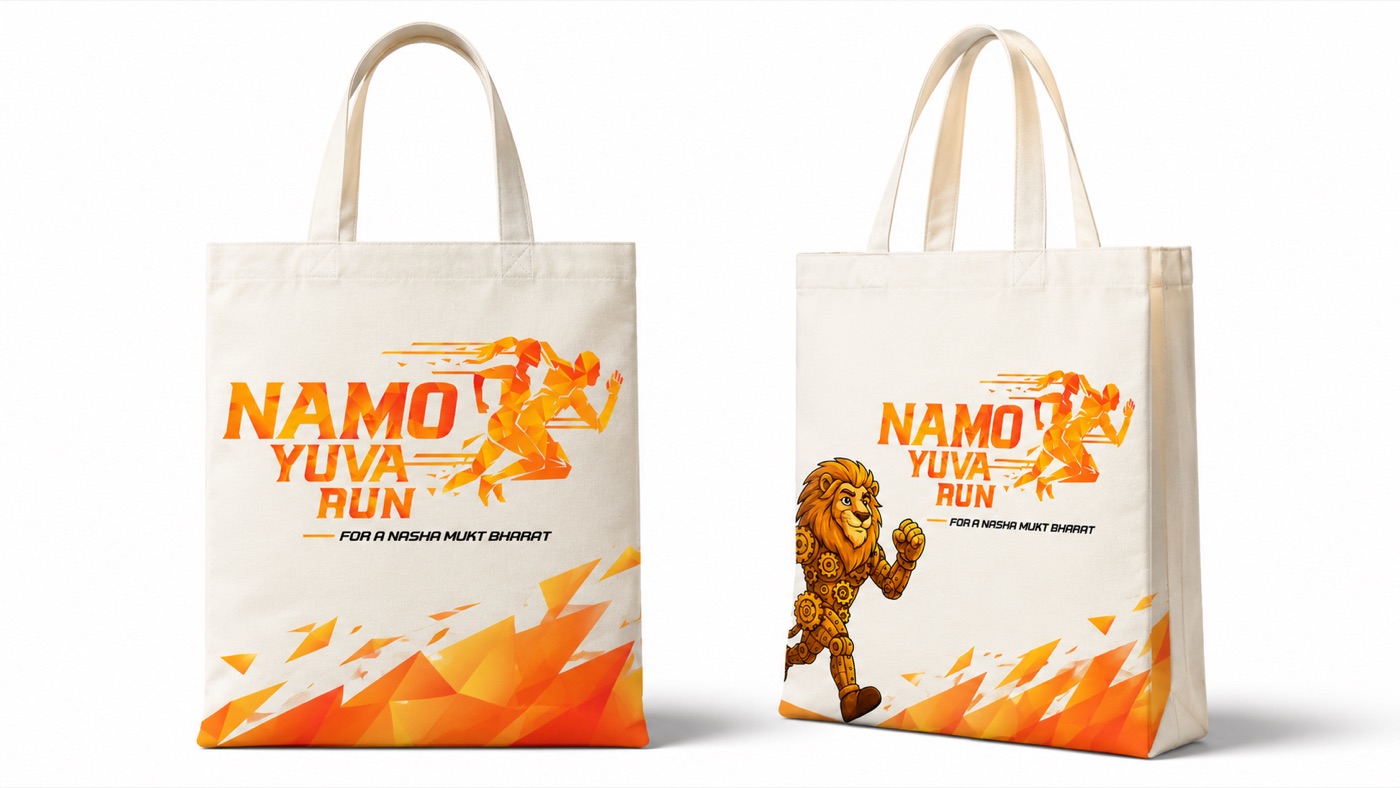 NaMo Yuva Run tote bag