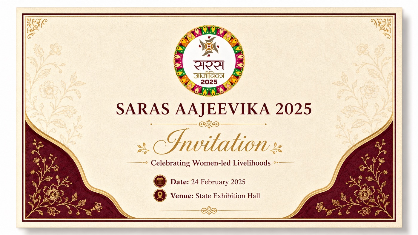 Saras Aajeevika 2025 invitation