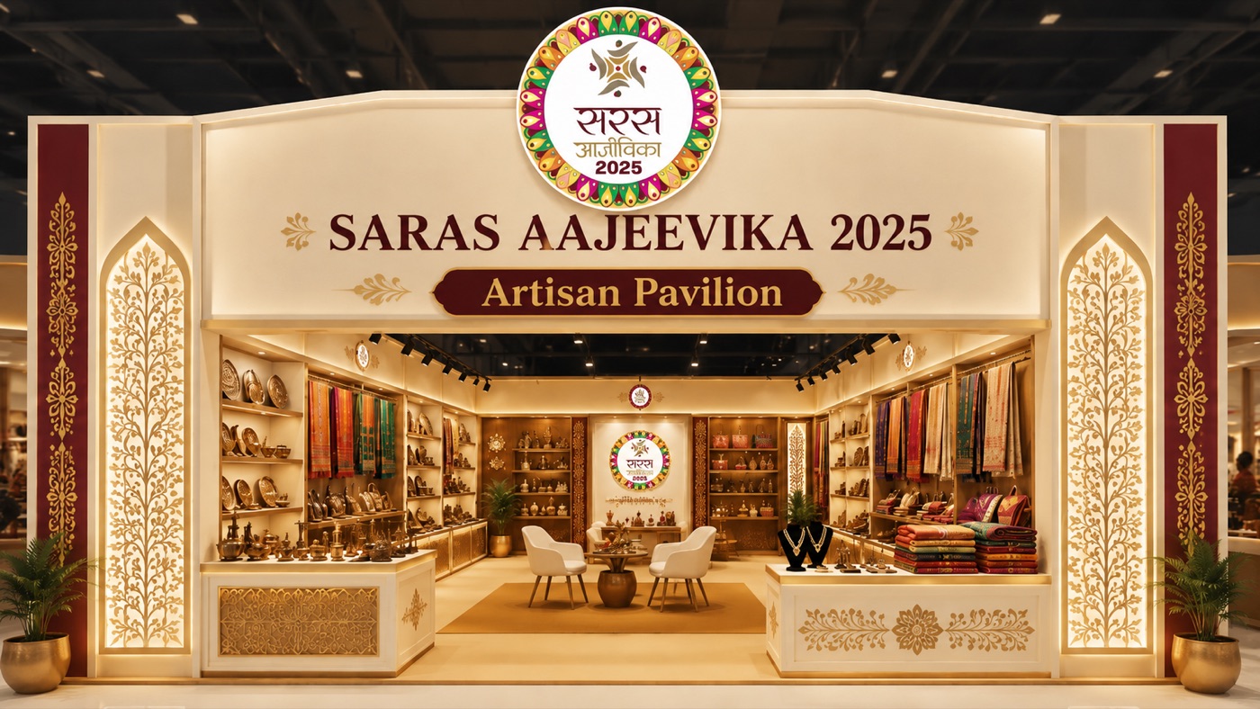 Saras Aajeevika 2025 artisan pavilion retail store